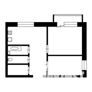 2-к квартира, на длительный срок, 43м2, 3/10 этаж