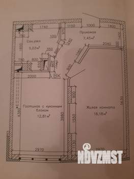 1-к квартира, на длительный срок, 42м2, 2/5 этаж