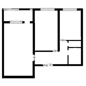 2-к квартира, на длительный срок, 48м2, 1/9 этаж