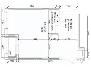 2-к квартира, вторичка, 49м2, 6/15 этаж