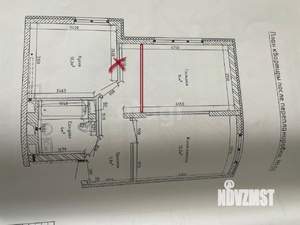 2-к квартира, вторичка, 50м2, 3/5 этаж