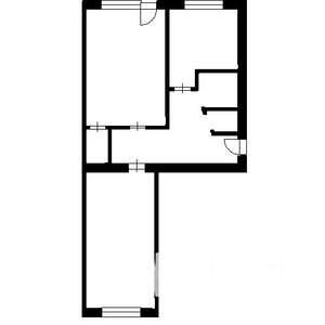 2-к квартира, вторичка, 47м2, 4/5 этаж