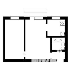 2-к квартира, вторичка, 45м2, 2/5 этаж