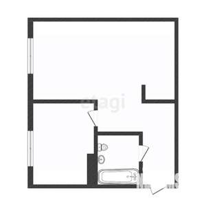 1-к квартира, вторичка, 30м2, 5/5 этаж