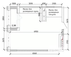 1-к квартира, вторичка, 34м2, 8/15 этаж