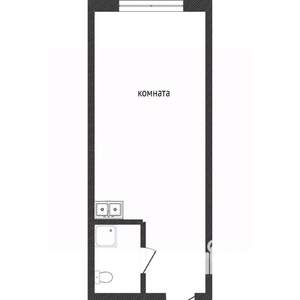 Студия квартира, вторичка, 22м2, 6/9 этаж