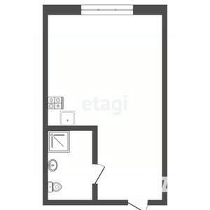 Студия квартира, вторичка, 23м2, 8/9 этаж