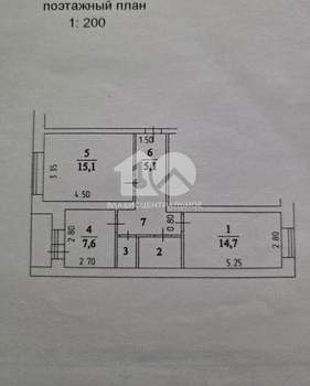 2-к квартира, вторичка, 48м2, 3/5 этаж