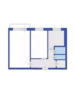 2-к квартира, вторичка, 45м2, 5/5 этаж