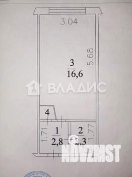 1-к квартира, вторичка, 22м2, 5/5 этаж