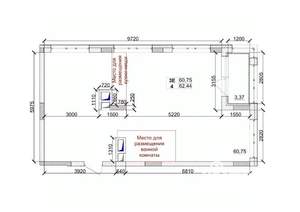 3-к квартира, вторичка, 62м2, 8/15 этаж
