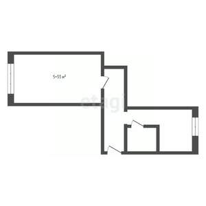 1-к квартира, вторичка, 33м2, 3/5 этаж