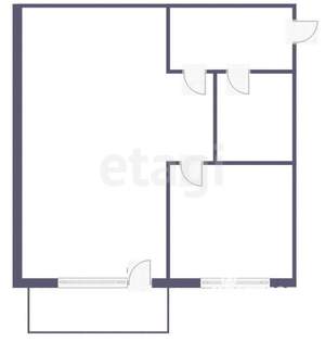 1-к квартира, вторичка, 32м2, 2/5 этаж
