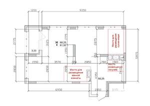 3-к квартира, вторичка, 62м2, 13/15 этаж