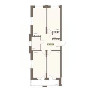 3-к квартира, вторичка, 78м2, 2/16 этаж
