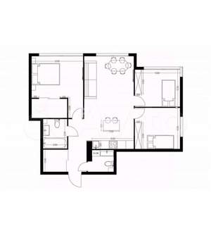 4-к квартира, вторичка, 80м2, 7/14 этаж