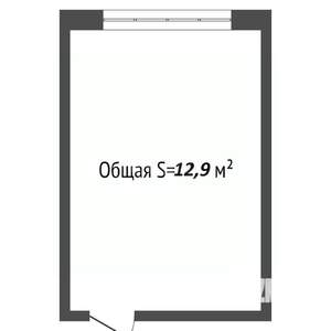 Студия квартира, вторичка, 13м2, 5/5 этаж