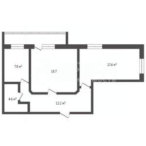 2-к квартира, вторичка, 62м2, 5/10 этаж