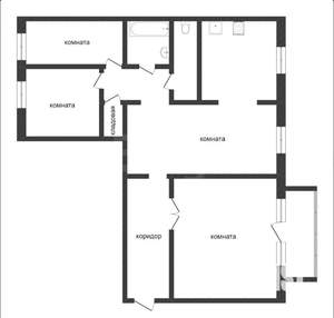 4-к квартира, вторичка, 88м2, 3/10 этаж