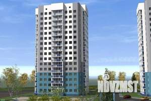 2-к квартира, строящийся дом, 62м2, 9/17 этаж