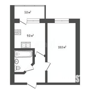 1-к квартира, вторичка, 36м2, 2/13 этаж