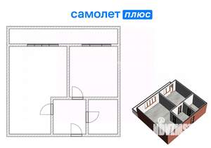 1-к квартира, вторичка, 36м2, 11/12 этаж