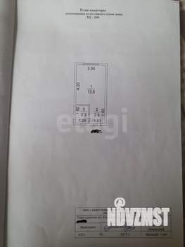 1-к квартира, вторичка, 18м2, 6/9 этаж