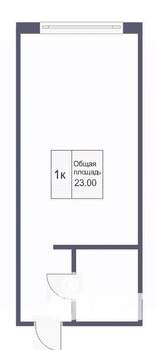 Студия квартира, вторичка, 23м2, 9/9 этаж