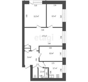 4-к квартира, вторичка, 61м2, 4/5 этаж