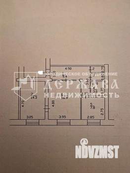 2-к квартира, вторичка, 56м2, 2/5 этаж