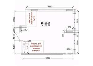 2-к квартира, вторичка, 39м2, 3/15 этаж