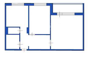 2-к квартира, вторичка, 50м2, 1/10 этаж
