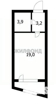 Студия квартира, вторичка, 26м2, 6/16 этаж