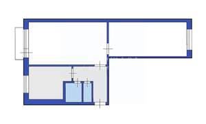 2-к квартира, вторичка, 44м2, 3/5 этаж