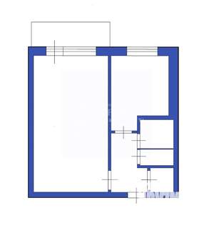 1-к квартира, вторичка, 30м2, 2/5 этаж