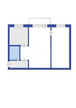 2-к квартира, вторичка, 43м2, 2/5 этаж