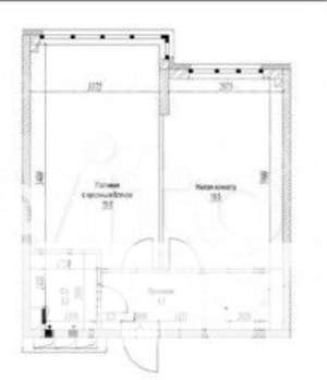 2-к квартира, вторичка, 42м2, 5/7 этаж