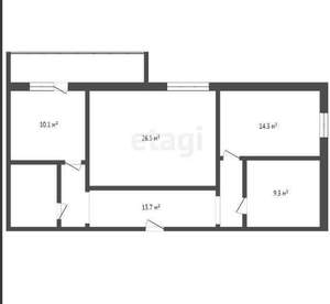 3-к квартира, вторичка, 90м2, 6/11 этаж