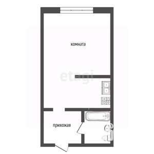 Студия квартира, вторичка, 23м2, 2/9 этаж