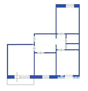 3-к квартира, вторичка, 62м2, 7/10 этаж