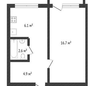 1-к квартира, вторичка, 34м2, 1/5 этаж