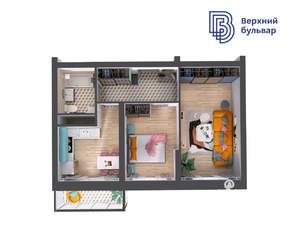 2-к квартира, вторичка, 50м2, 18/19 этаж