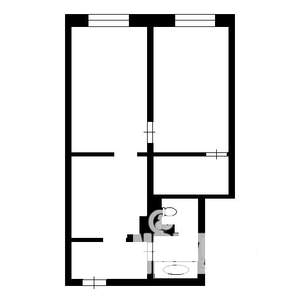 2-к квартира, вторичка, 50м2, 1/9 этаж