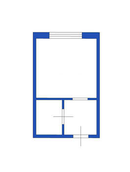 1-к квартира, вторичка, 17м2, 4/9 этаж