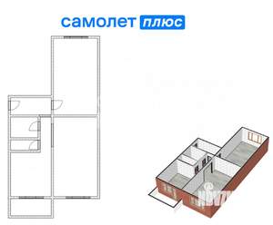 3-к квартира, вторичка, 53м2, 7/9 этаж