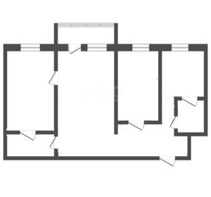 3-к квартира, вторичка, 55м2, 2/5 этаж
