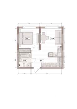 2-к квартира, вторичка, 37м2, 4/15 этаж