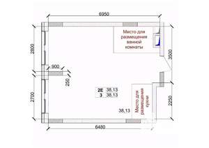2-к квартира, вторичка, 38м2, 4/15 этаж