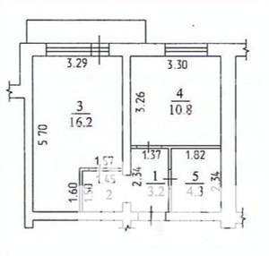 1-к квартира, вторичка, 37м2, 3/10 этаж
