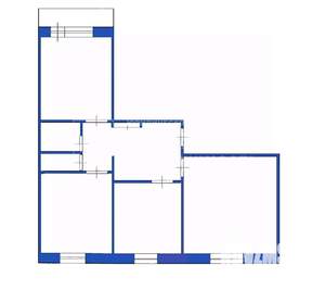 3-к квартира, вторичка, 61м2, 3/9 этаж